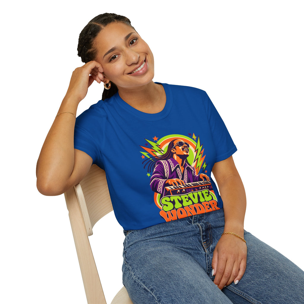 Retro Music Legend Stevie Wonder Graphic Tee