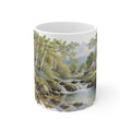 Woodland Stream Watercolour Mug | Forest Landscape