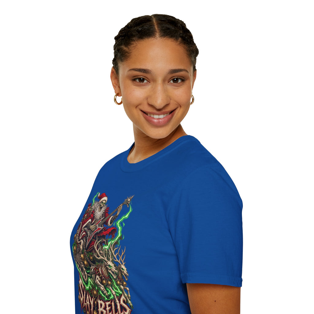 Slay Bells | Santa Clauses Horror Christmas T-Shirt