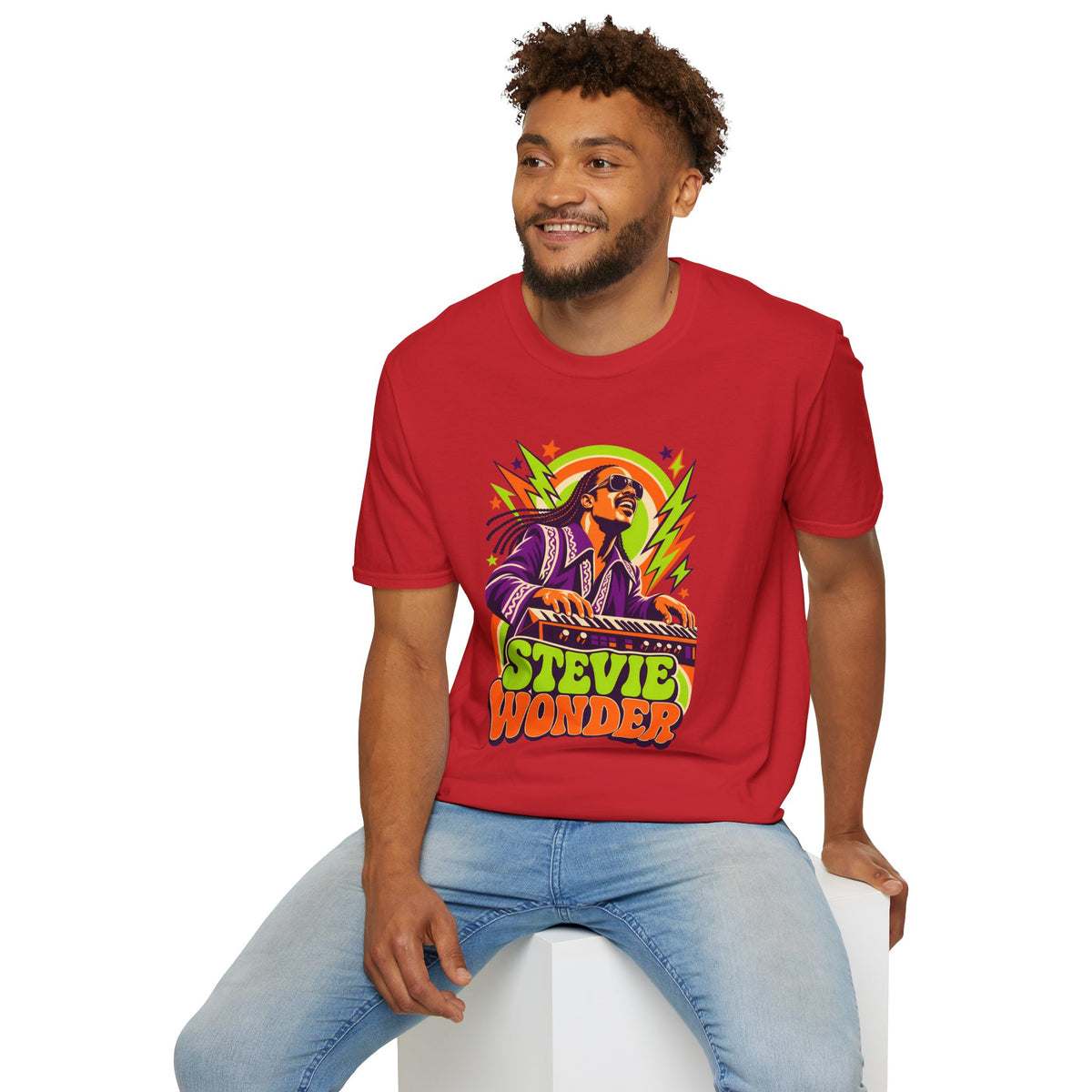 Retro Music Legend Stevie Wonder Graphic Tee