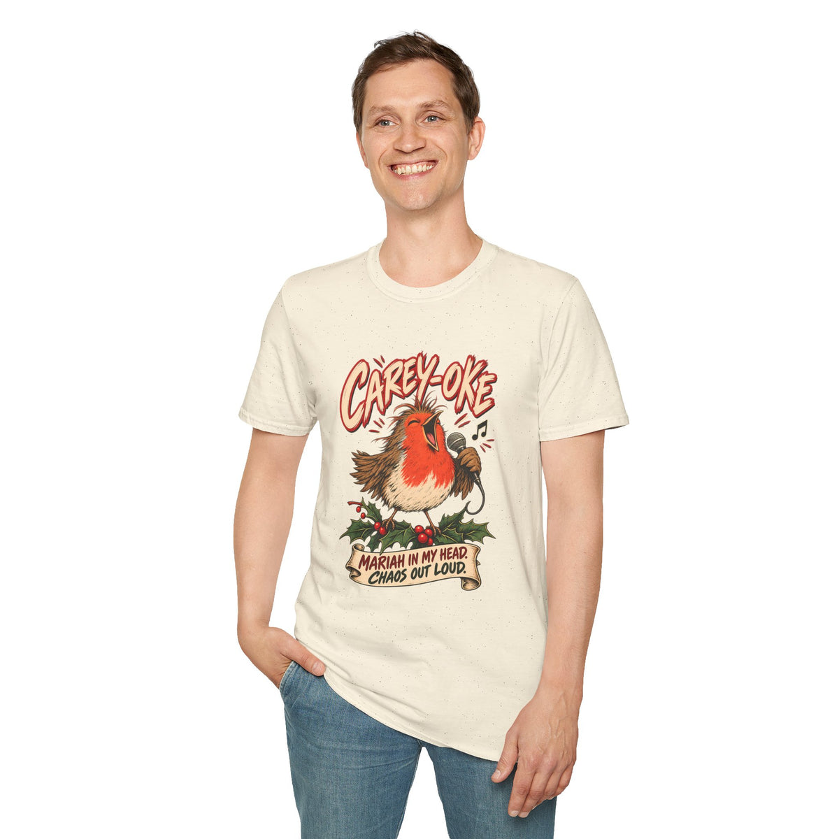 Robin 'Carey-oke' T-Shirt | Mariah in My Head Funny Holiday Tee