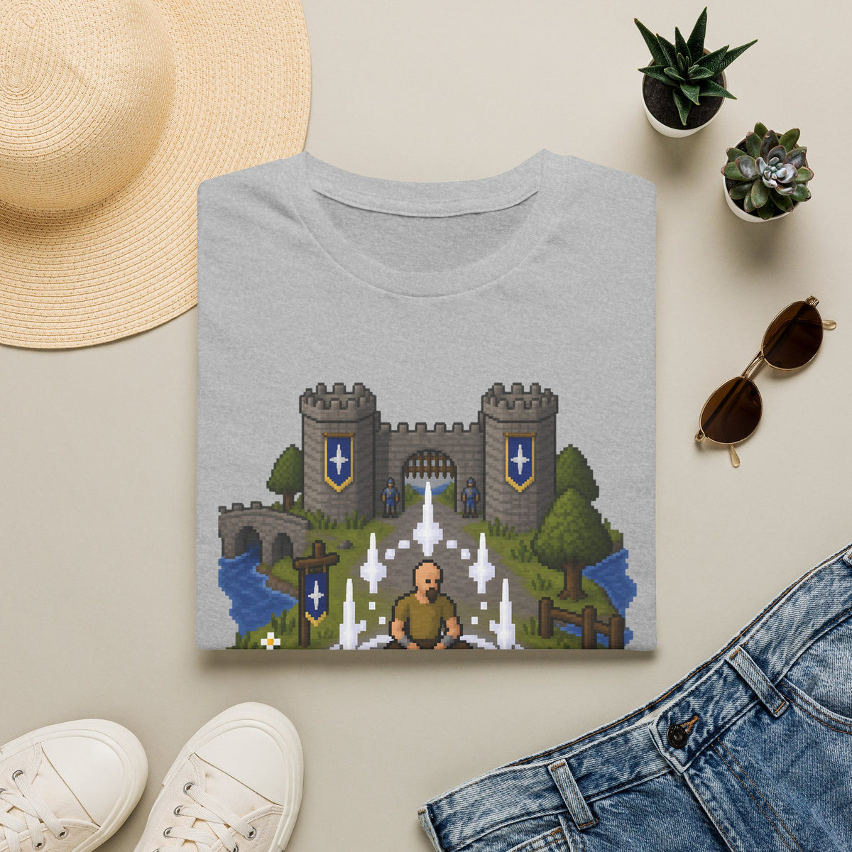 Lumbridge Castle Teleport Tee - Runescape / OSRS Inspired