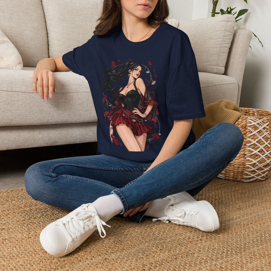 Victoria | Japanese Anime Style Sexy Pin Up Girl Graphic Shirt