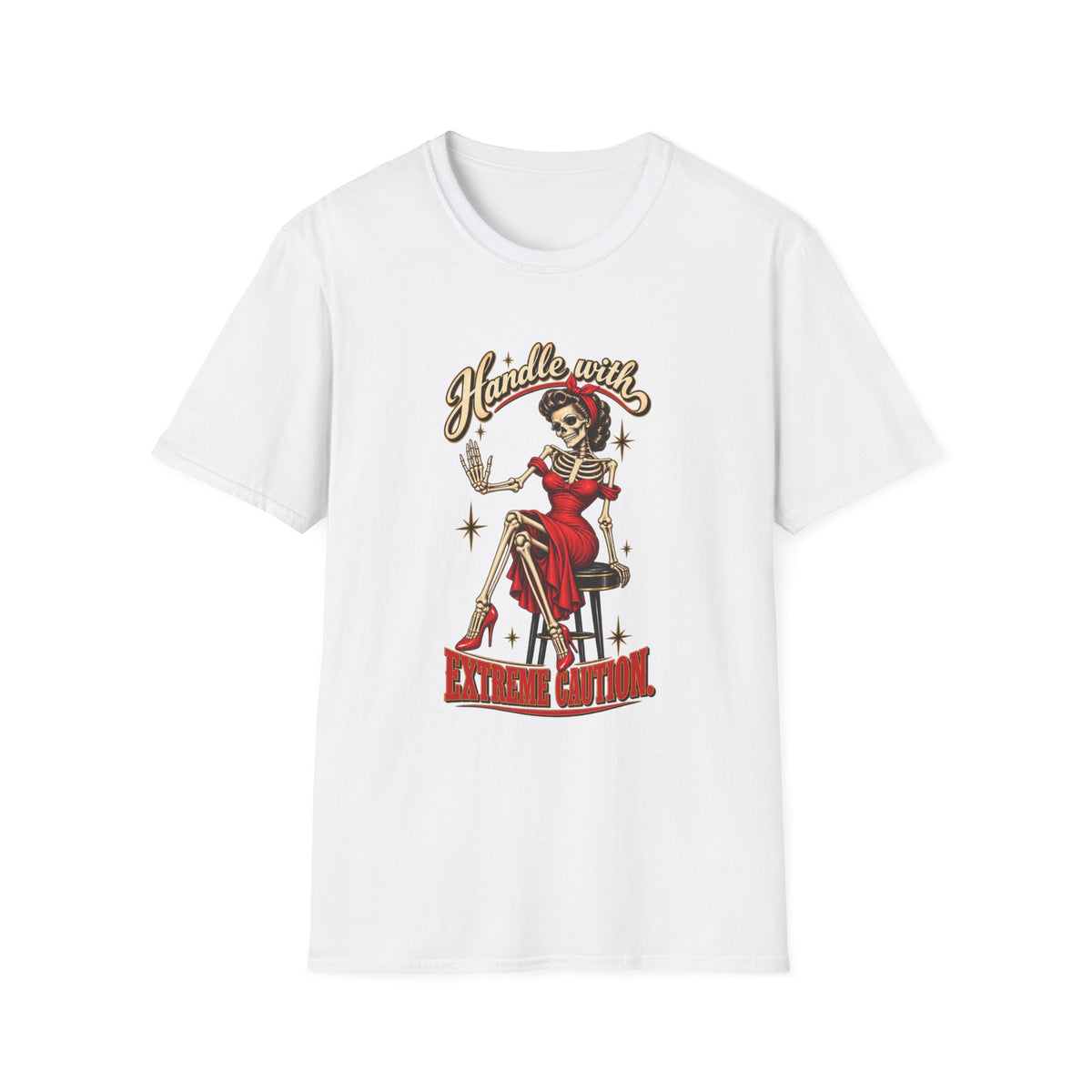 Pinup Skeleton | Handle With Care Tee