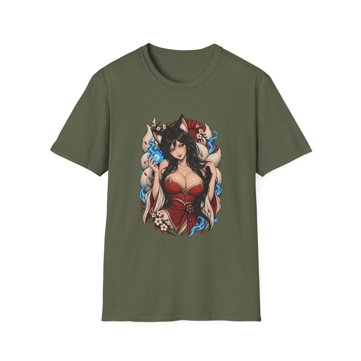 Ahri | League of Legends | Anime Pin Up Kitsune Girl T-Shirt
