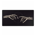 Skeleton Hands & Crescent Moon | Gothic Gaming/Work Desk Pad