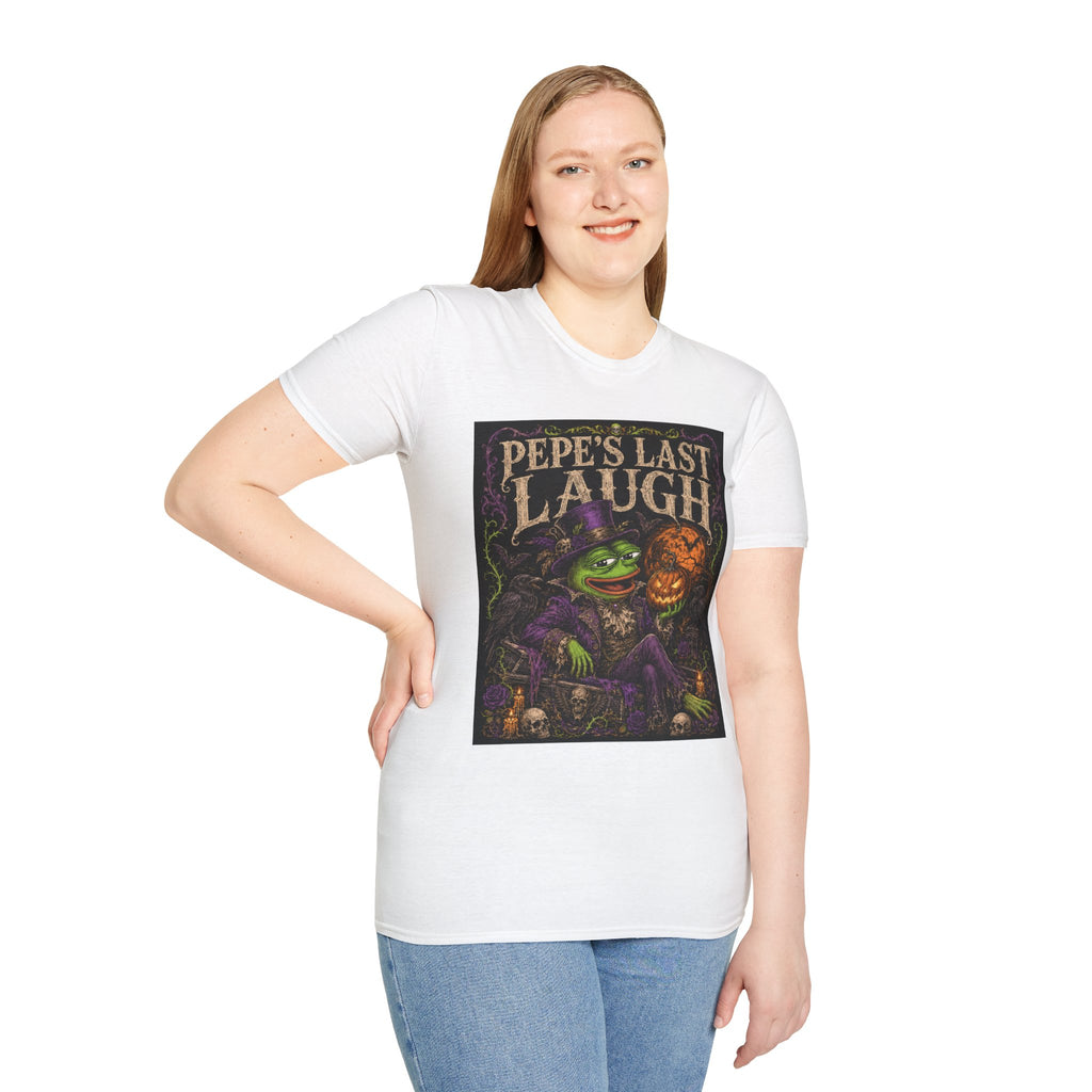 Pepe's Last Laugh T-Shirt — Halloween Witch Frog Graphic Tee