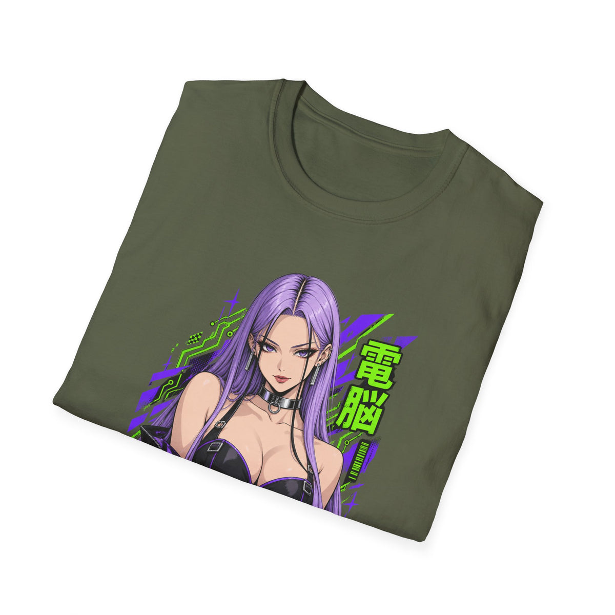 Violet | Anime Cyber Sexy Pin Up Girl T-Shirt