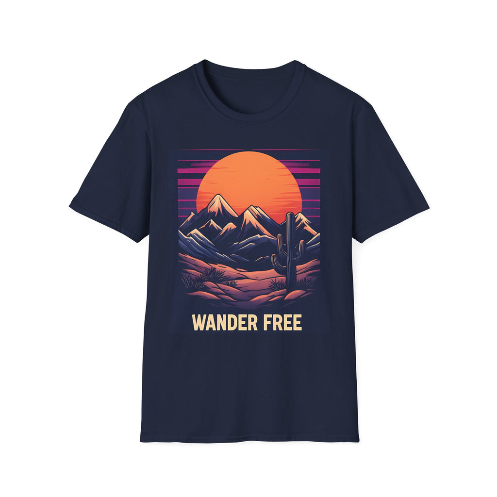Sunset Mountains T-Shirt — Retro Desert Sunset Graphic Tee