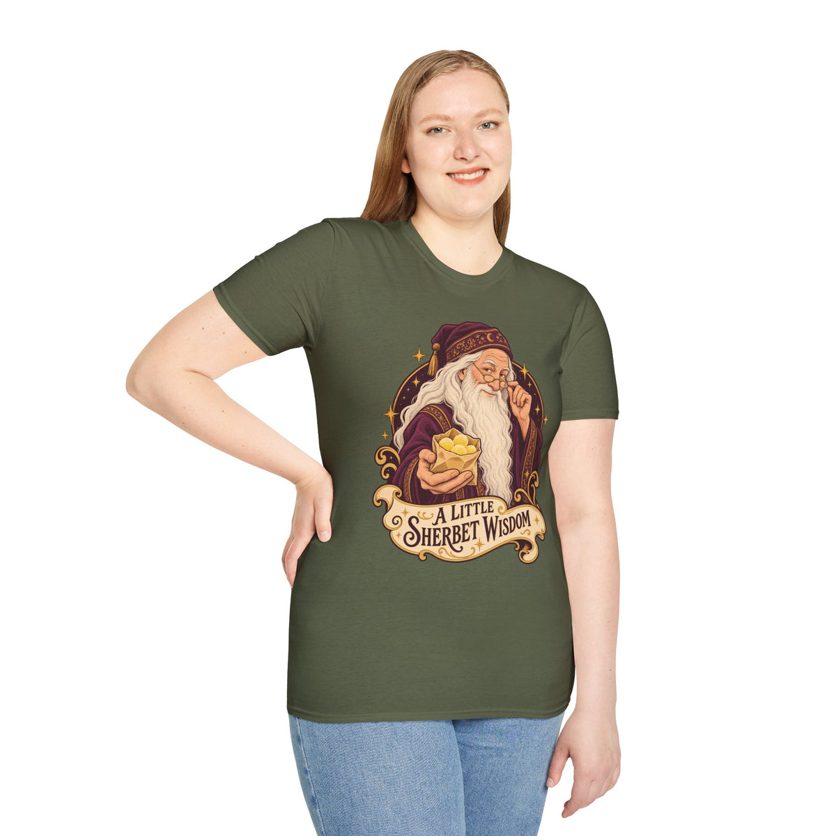 Dumbledore | Sherbet Lemon? | Harry Potter Illustration T‑Shirt