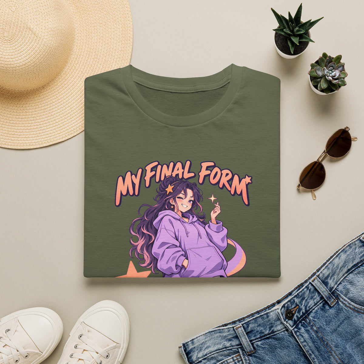 My Final Form Has Pockets | Cute Anime Girl Graphic Tee