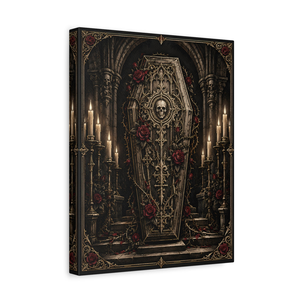 Canvas | Gothic Coffin | Occult Wall Art