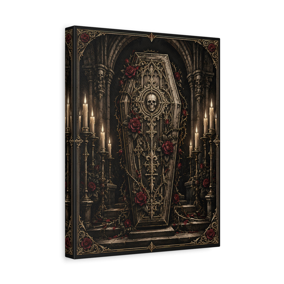 Canvas | Gothic Coffin | Occult Wall Art