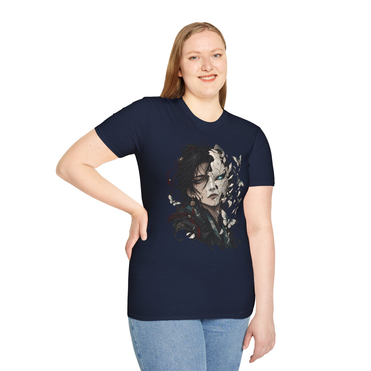 Mask Unfurls | Japanese Anime Style Mask Graphic Shirt