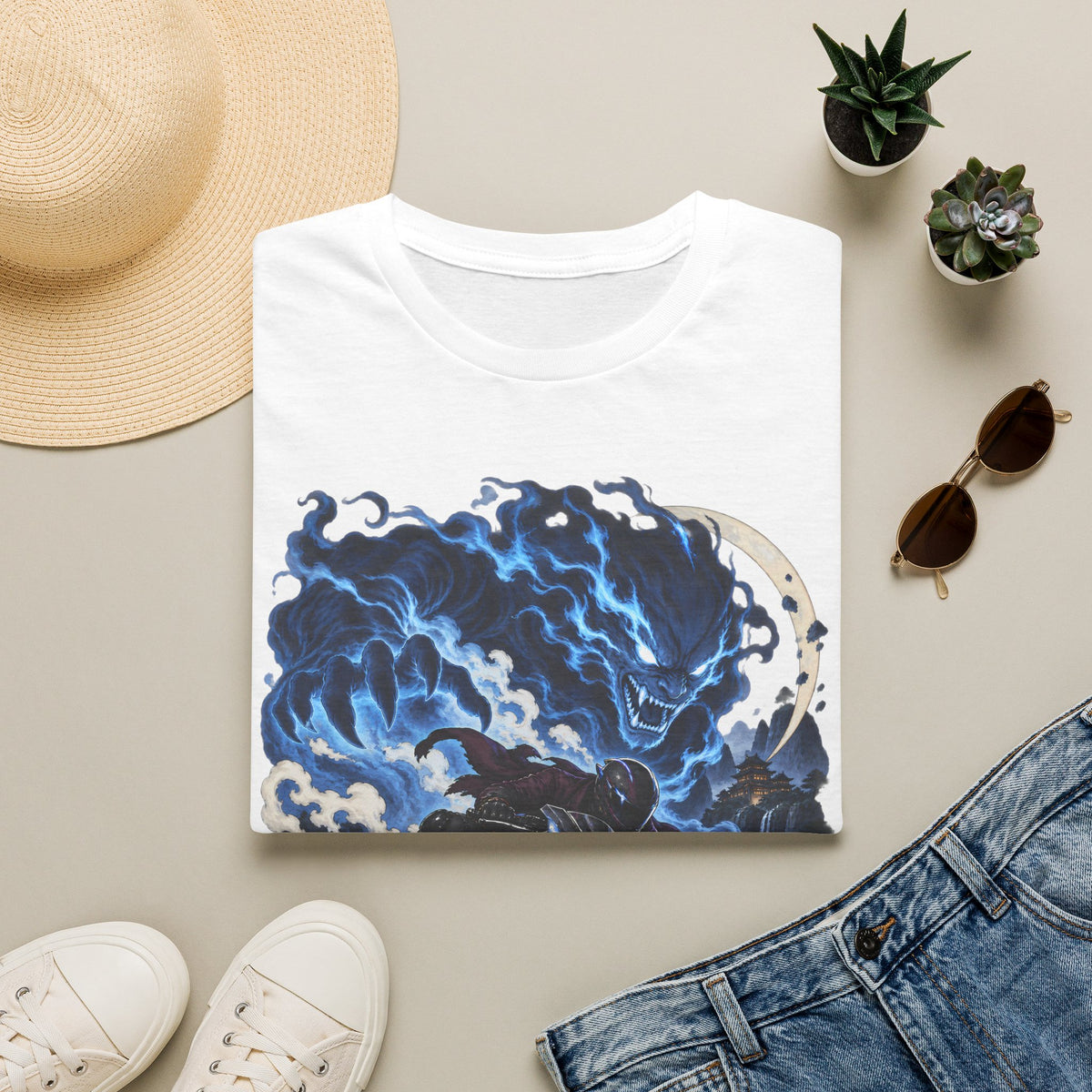 Demon of the Storm | Night Rider | Japanese Urban Motorcycle Tee