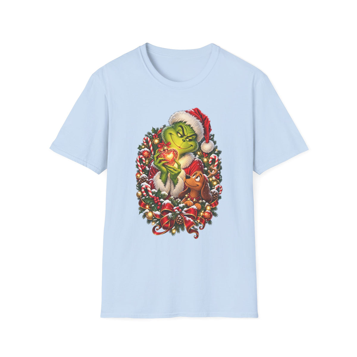 Grinch Heart | Christmas Holiday Grinch T-Shirt