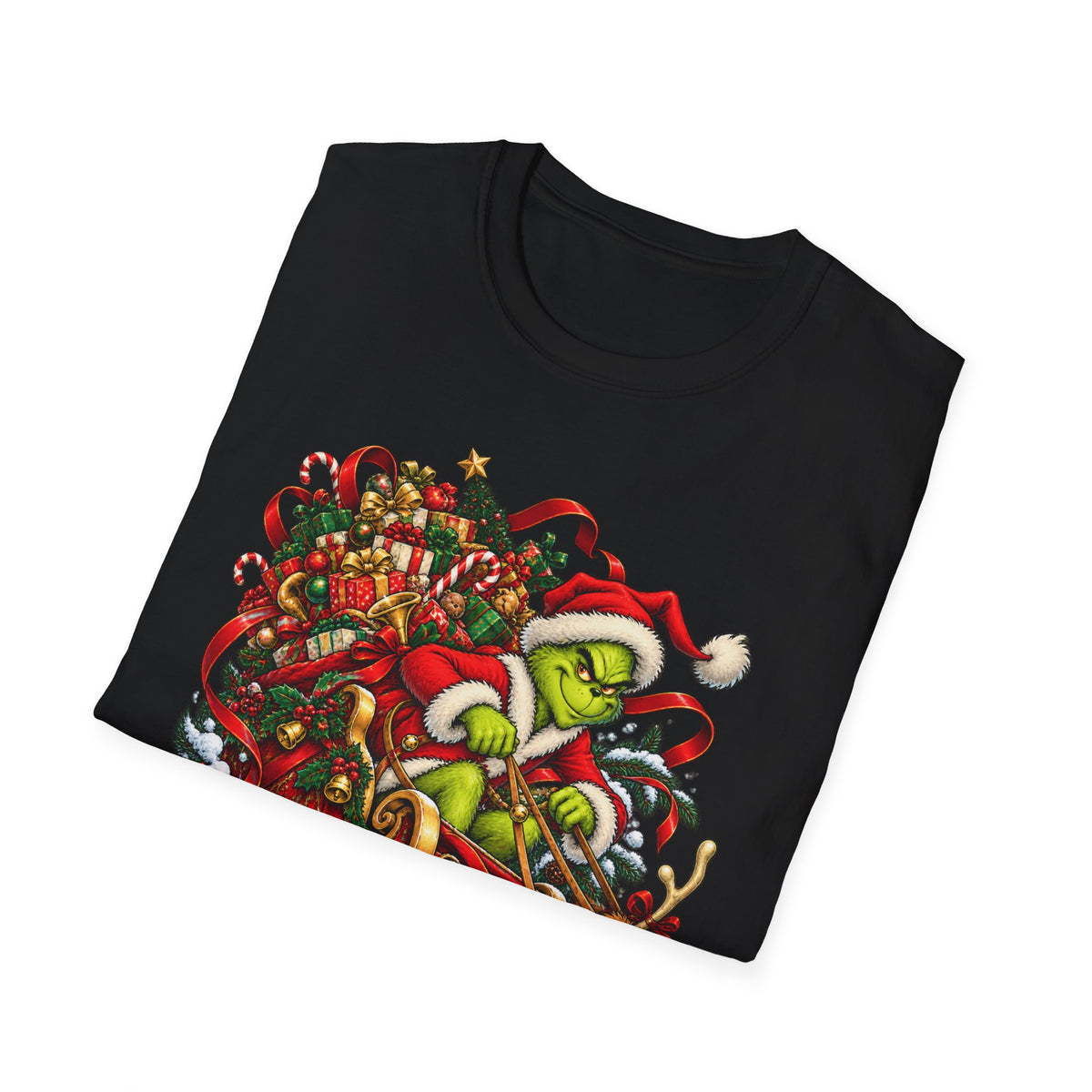 Grinch & Max Sleigh Ride | Funny Christmas T Shirt