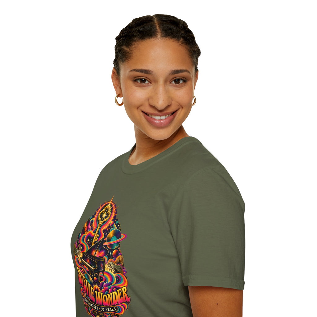 Stevie Wonder Psychedelic Key Songs In The Key of Life T-Shirt