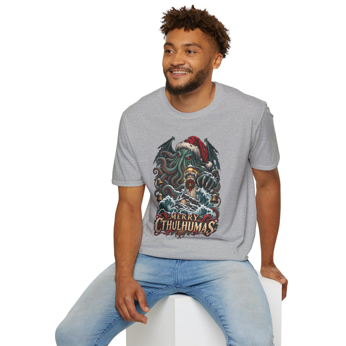 Merry Cthulhumas | Cthulhu Christmas T-Shirt
