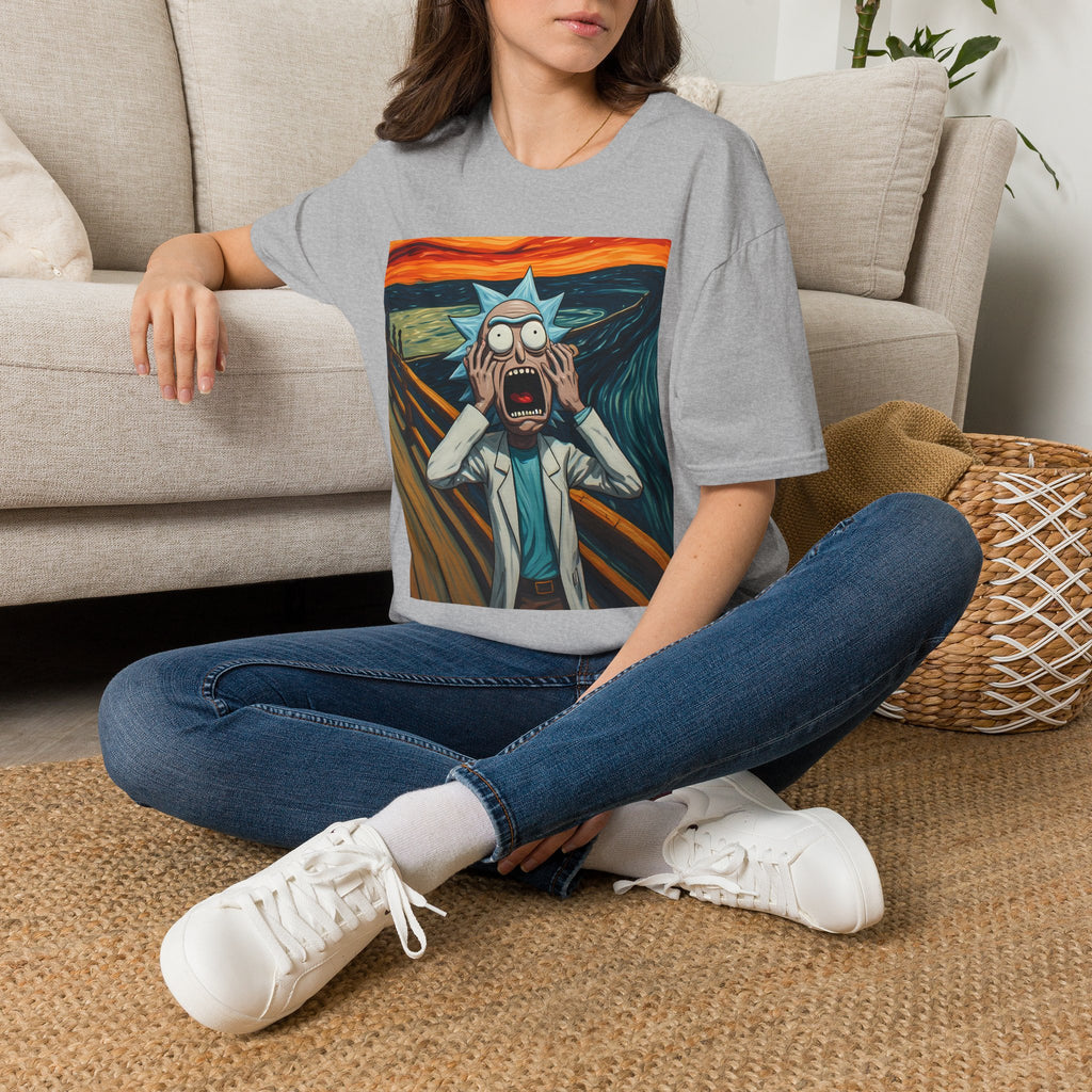 Rick Scream Tee — Rick and Morty Parody of The Scream T-Shirt