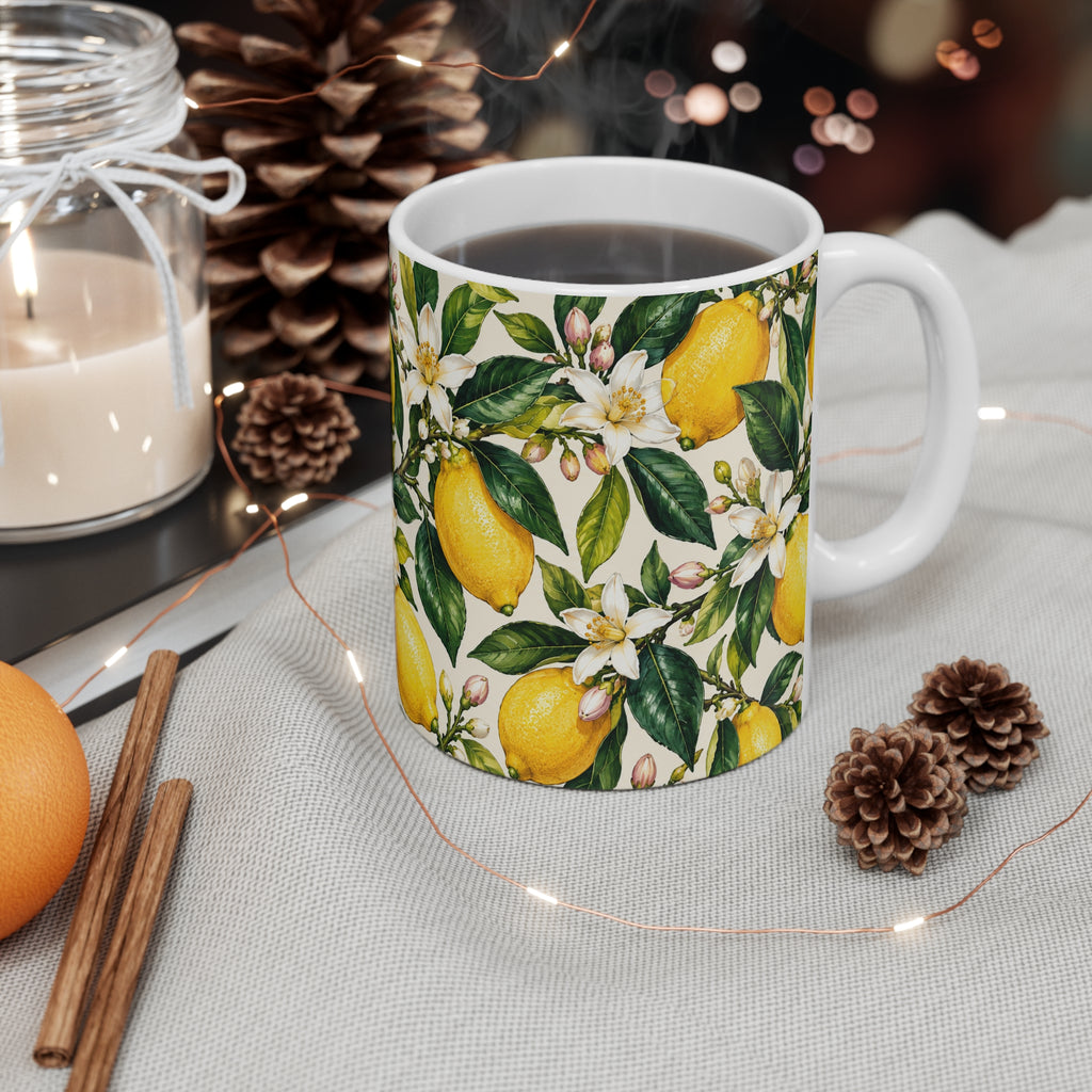 Lemons of Positano | Botanical Nature Lover Coffee Cup Gift (11oz)