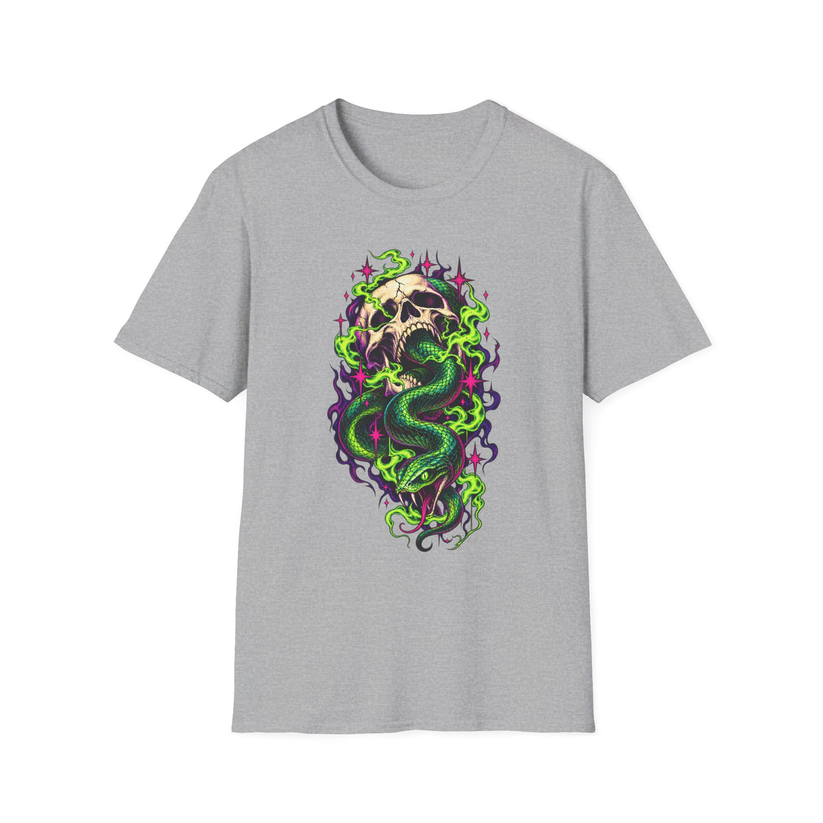 Dark Mark | Skull & Neon Snake Harry Potter T-Shirt