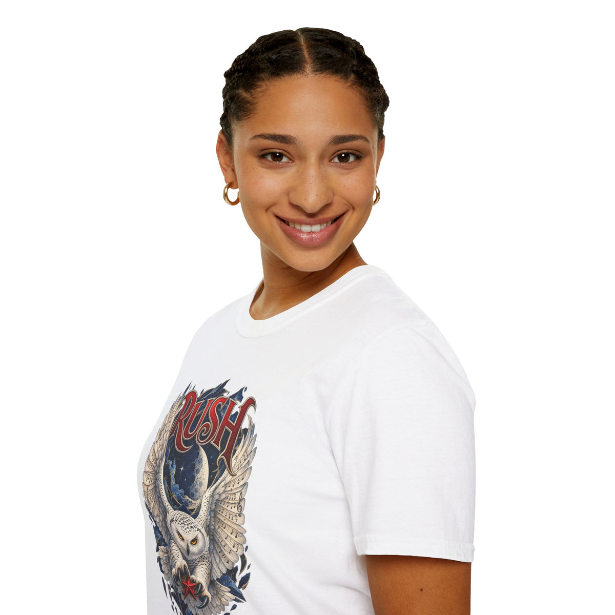 Rush | Fly by Night | Prog Rock | Owl Band Graphic T-Shirt