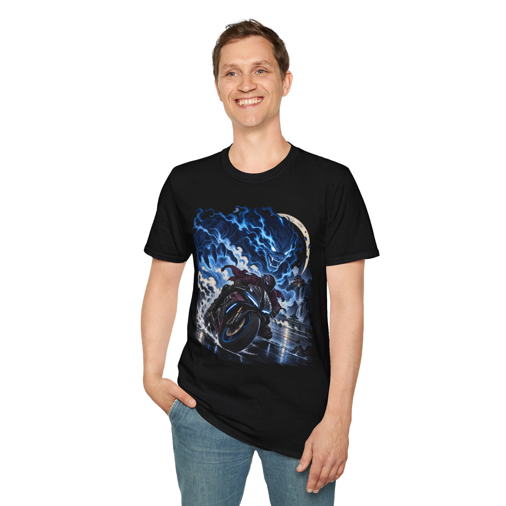 Demon of the Storm | Night Rider | Japanese Urban Motorcycle Tee