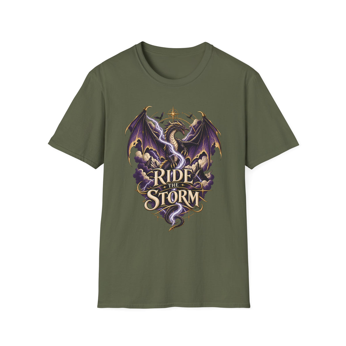 Ride the Storm | Fourth Wing Book Inspired Dragon T Shirt