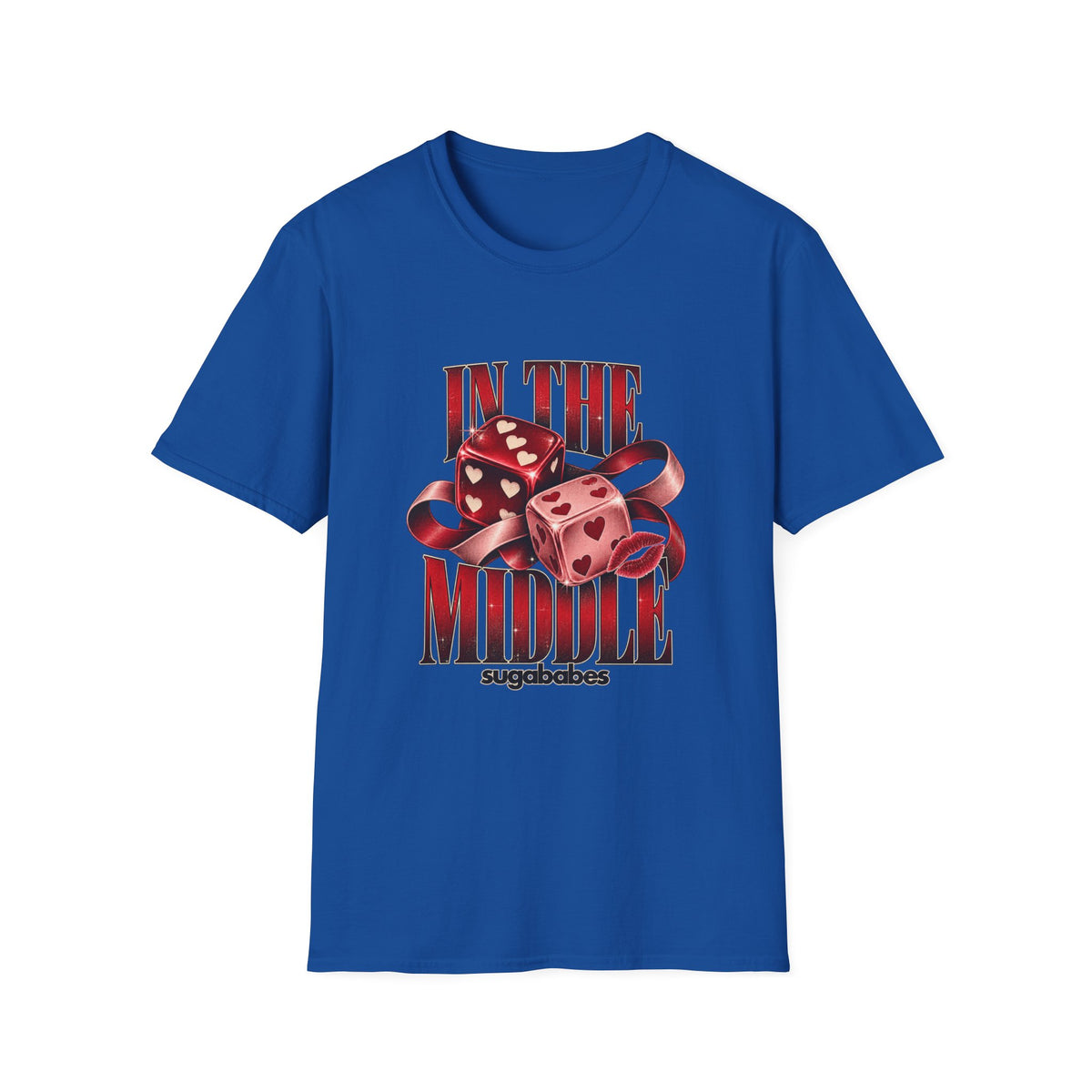 In The Middle | Sugababes | Retro Red Dice Graphic T Shirt