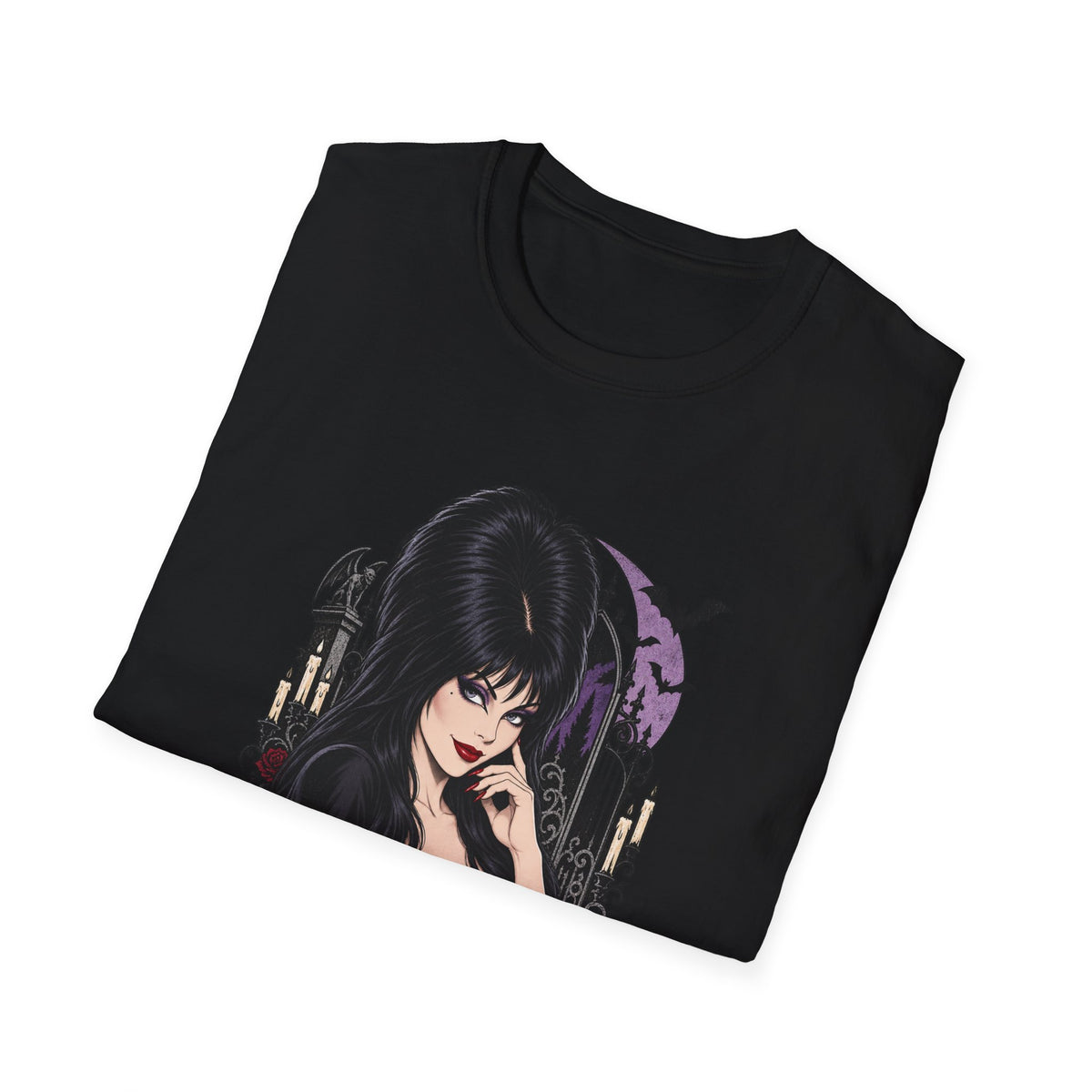 Elvira | Mistress of the Dark | Gothic Vampyress Pinup Girl | Sexy Halloween T-Shirt