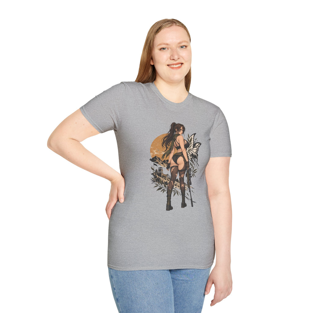Metal Gear | Quiet | Sexy Pin Up Fantasy Sniper Girl T-Shirt