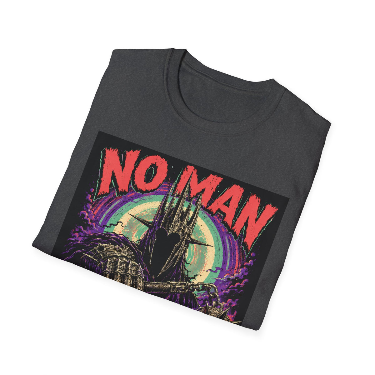 No Man No Problem T-Shirt — Retro Gothic Castle Graphic Tee