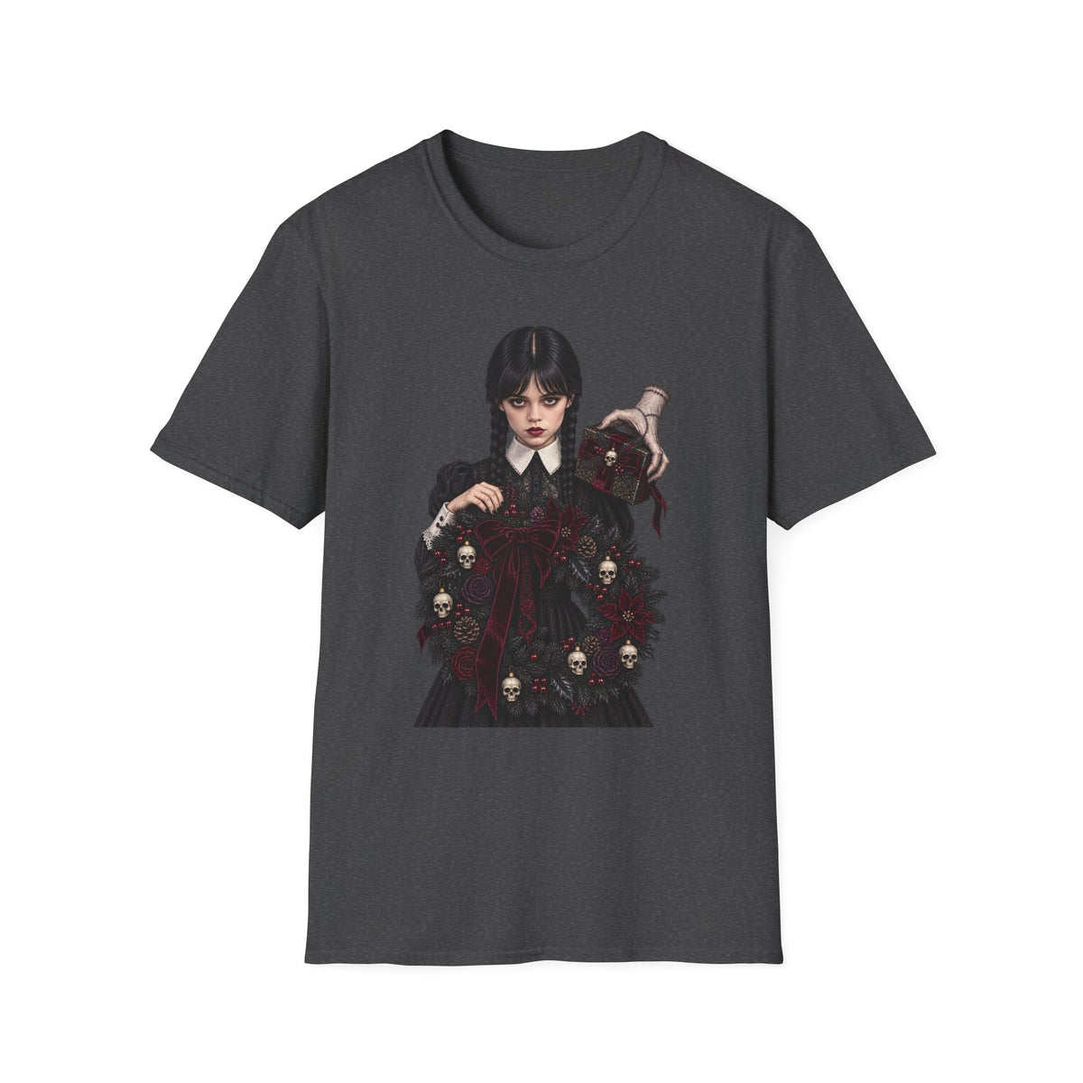 Wednesday Addams | Gothic Chrismtas Portrait T-Shirt