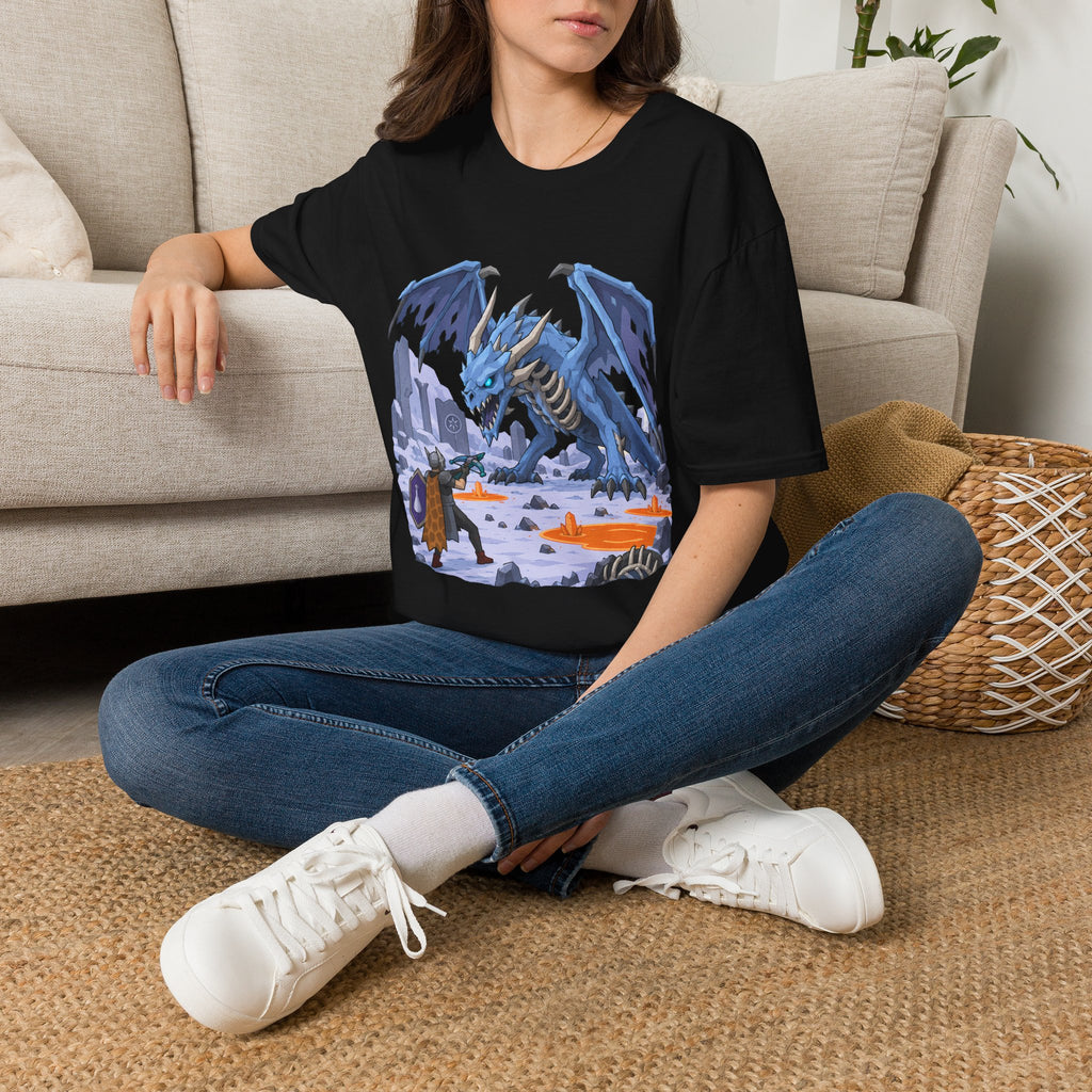 Vorkath Blue Ice Dragon T-Shirt - Fantasy Dragon Graphic Tee