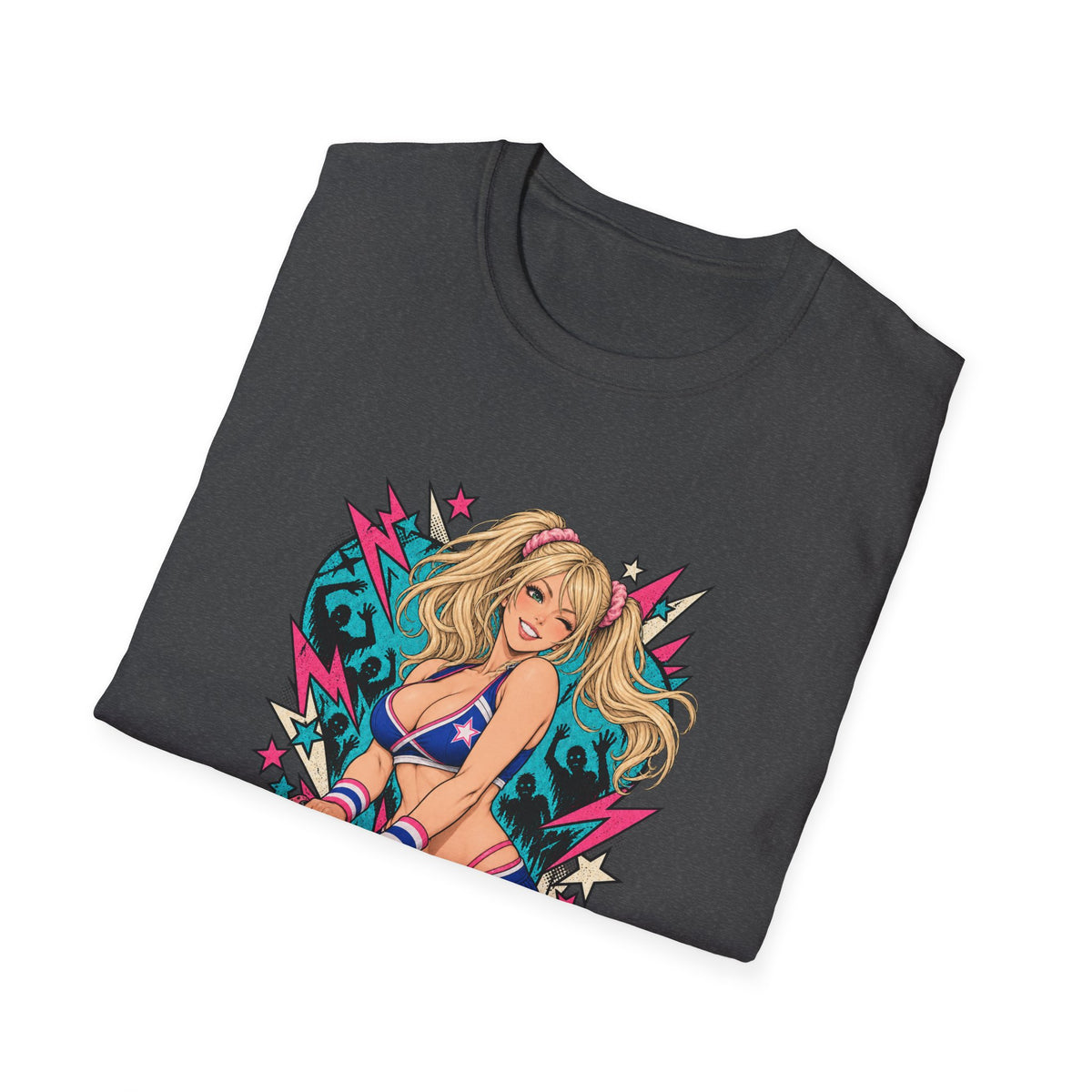 Juliet Starling | Lollipop Chainsaw | Zombie Game | Sexy Pin Up Girl T Shirt