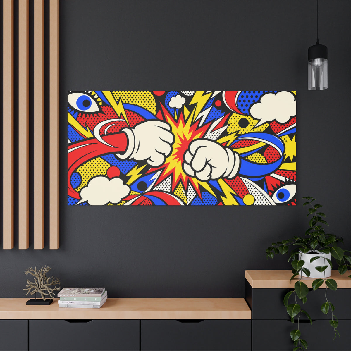 Wall art | Comic Impact: Bold Comic Pop Art Print