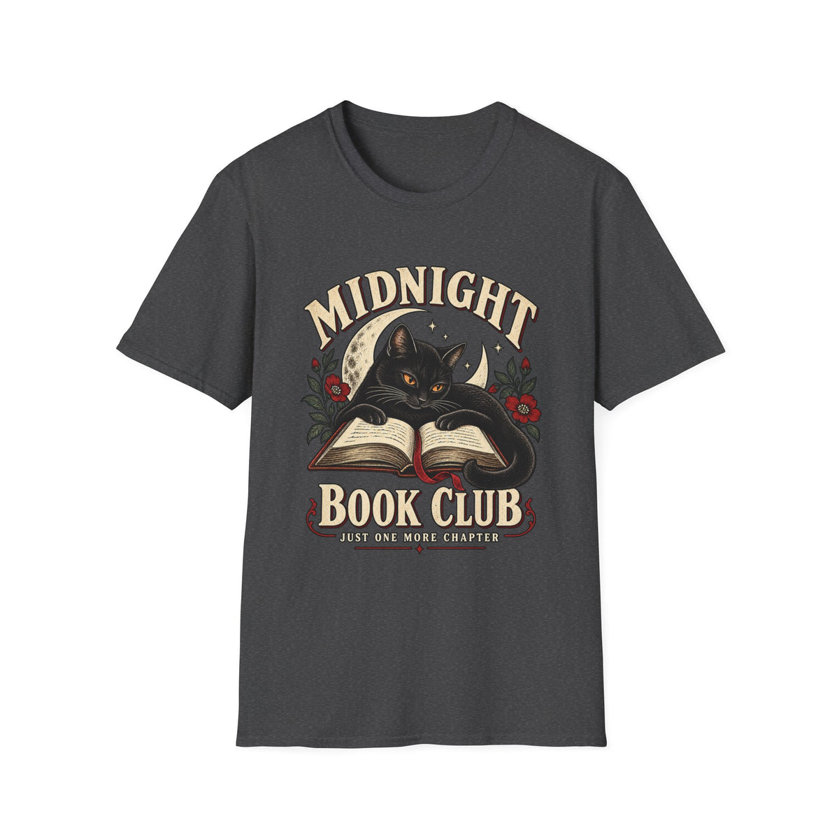 Midnight Book Club | Cute Cat Book Lover Gift T Shirt