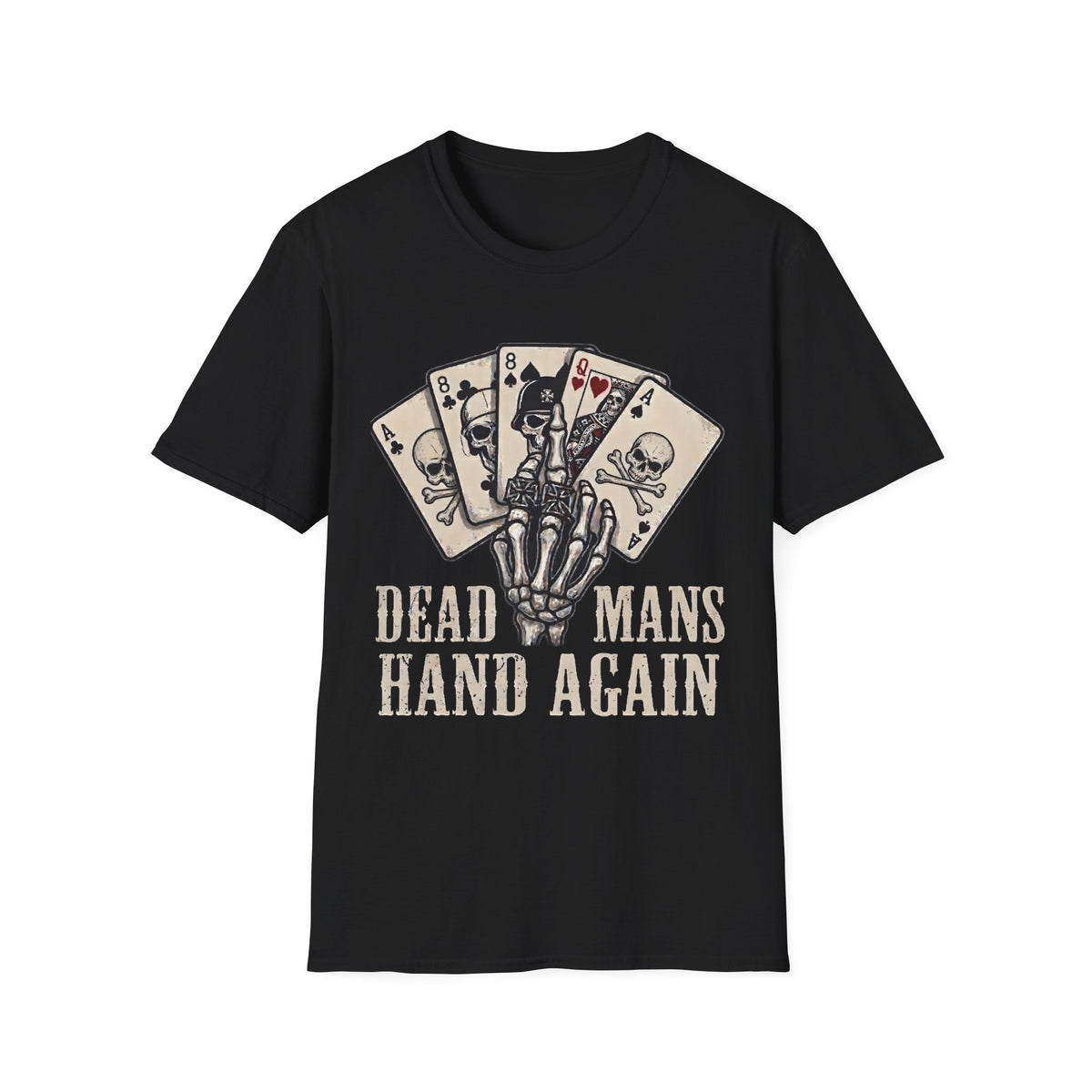 Dead Mans Hand Motorhead Inspired Poker / Gambler T Shirt