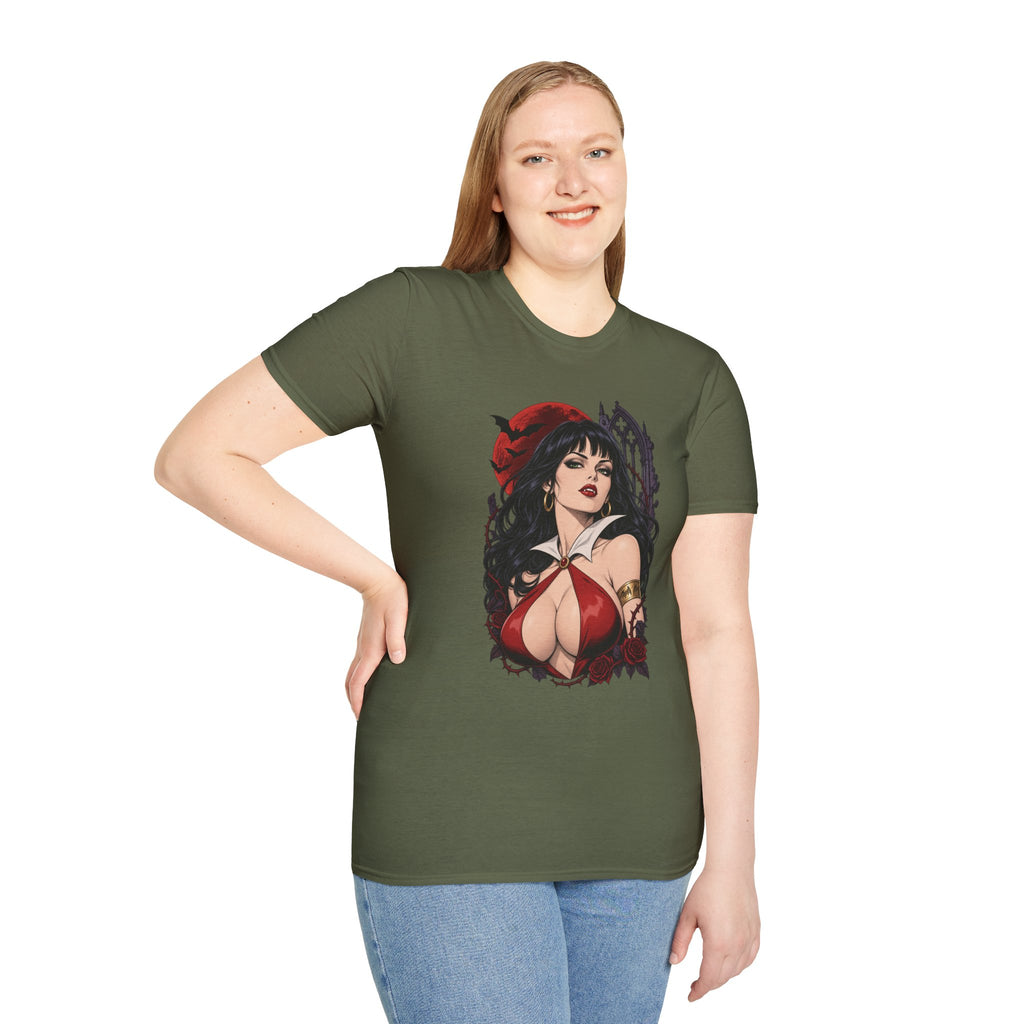 Vampirella | Sexy Halloween Vampire Pin Up Girl Sorceress Graphic T-Shirt