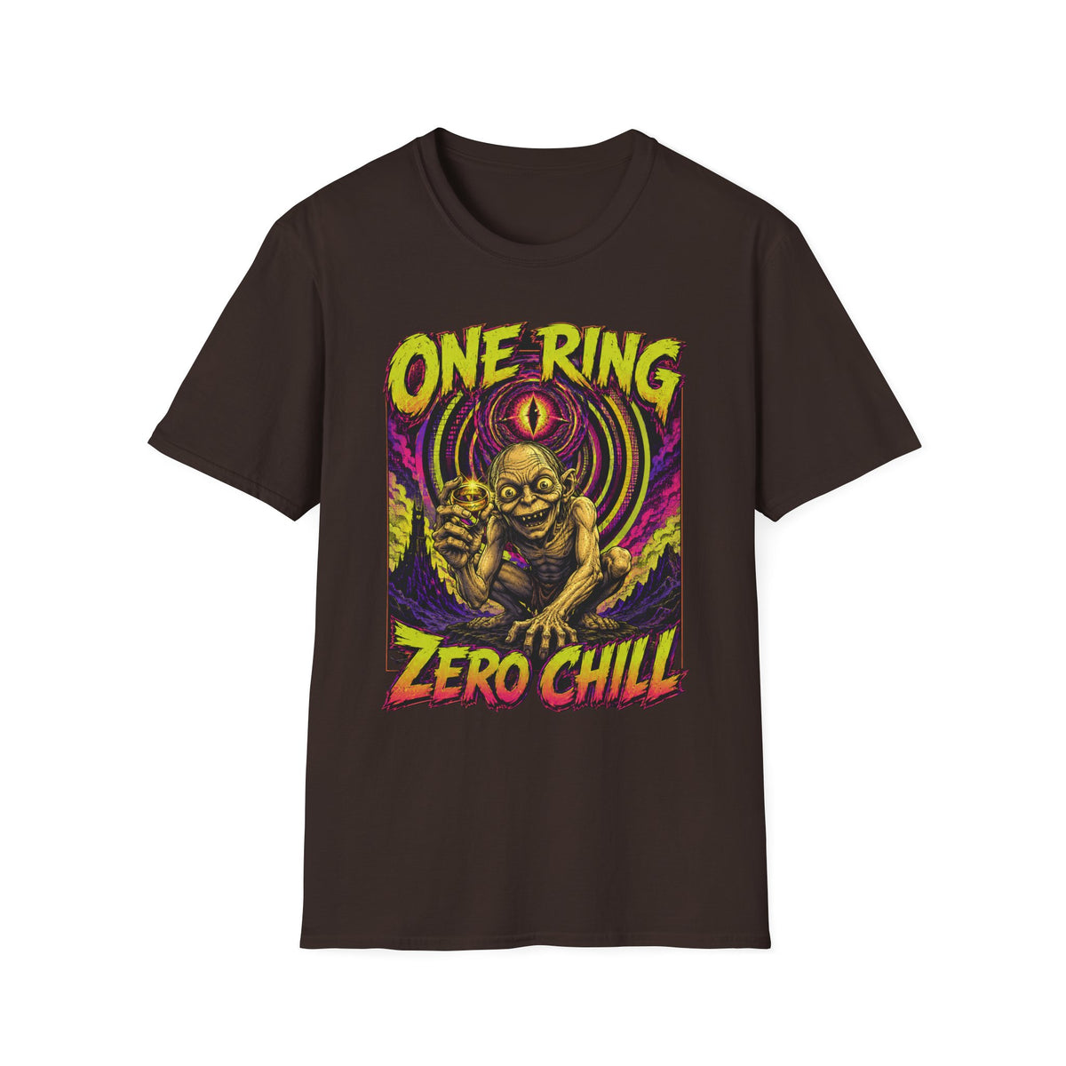 One Ring Zero Chill T-Shirt — Gollum Fantasy Horror Graphic Tee