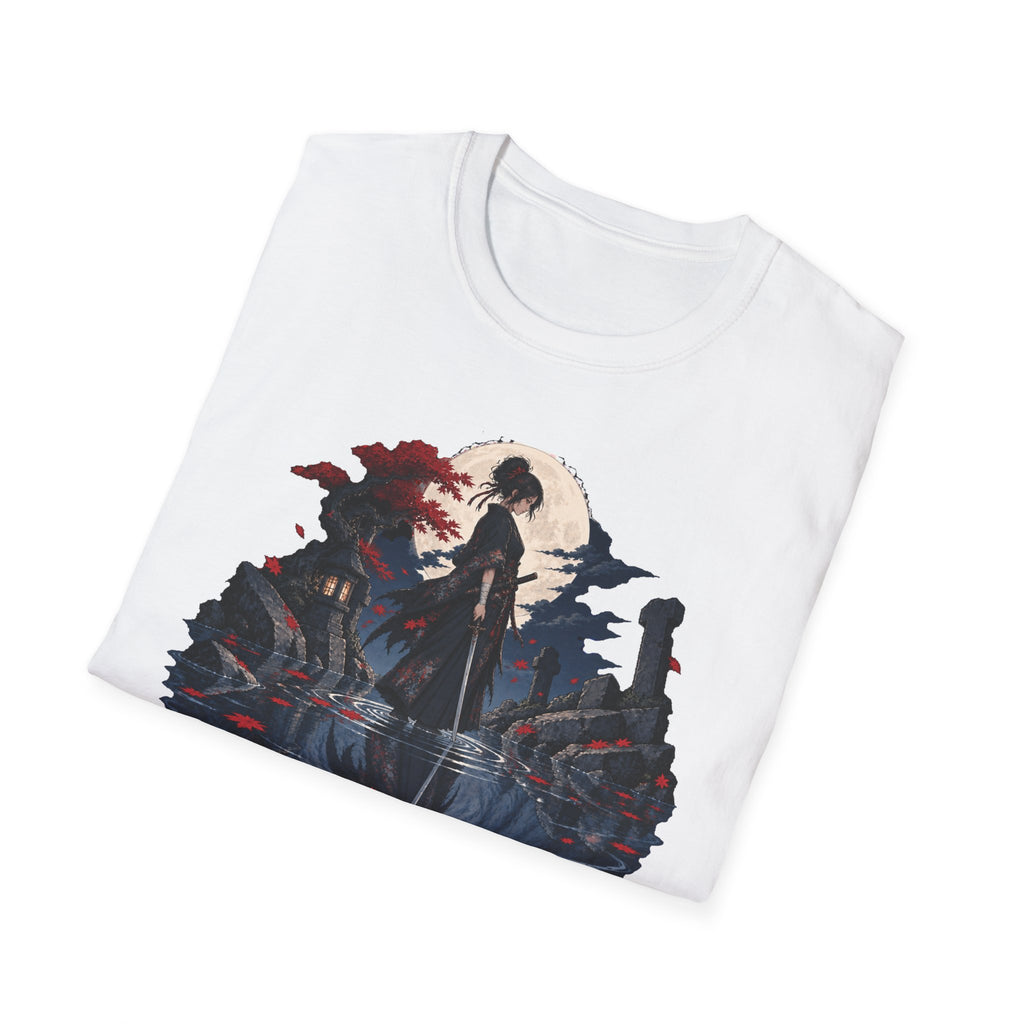 Reflection of a Monster | Moonlit Wolf Spirit T-Shirt | Samurai Silhouette Graphic Tee