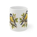 Blue Tit Songbird Coffee Mug | Birds on Blossoming Branches Ceramic Mug Gift