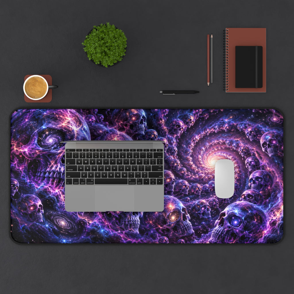 Cosmic Skull Nebula | Surreal Galaxy Desk Pad