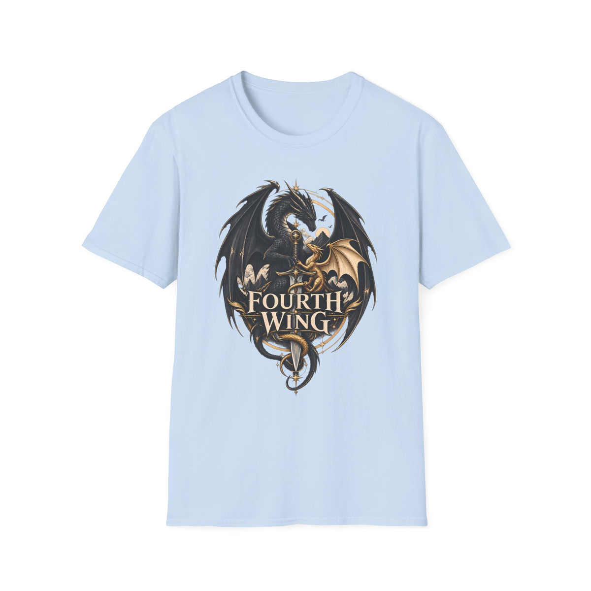 Fourth Wing | Book Inspired Dragon Logo | Fantasy Book T-Shirt