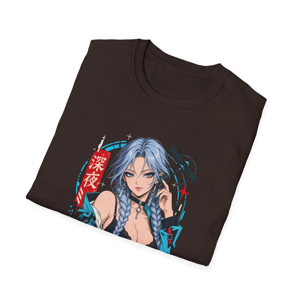 Ice | Sexy Anime Cyber Pin Up Girl Graphic T-Shirt