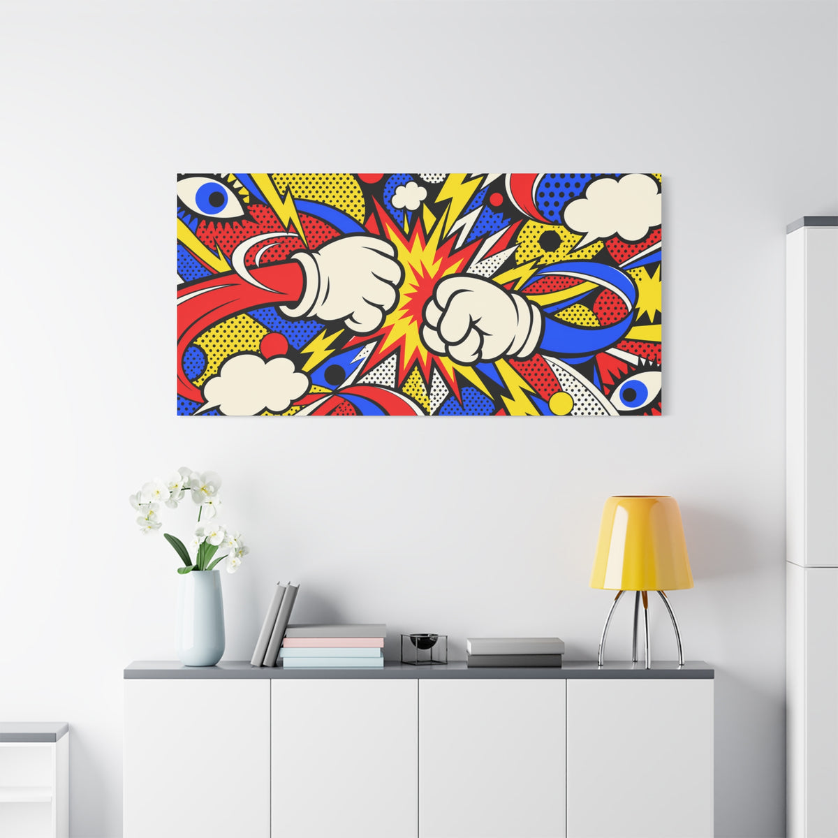 Wall art | Comic Impact: Bold Comic Pop Art Print