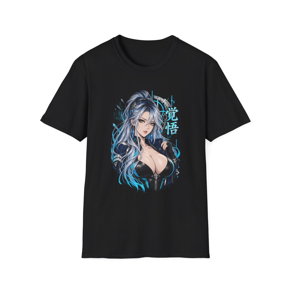 Angel | Sexy Cyberpunk Anime Sorceress Pin Up Girl | Waifu Graphic T-Shirt