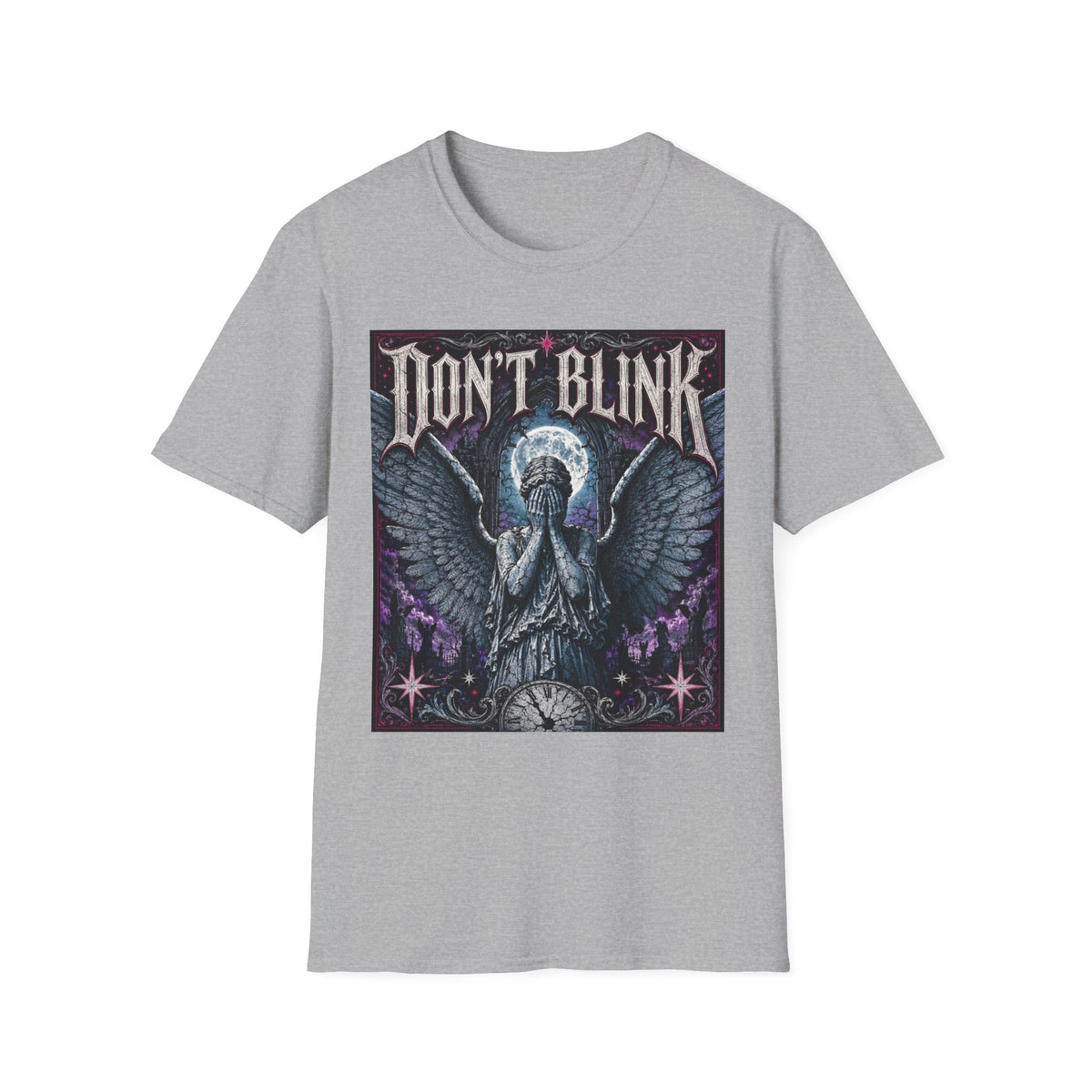 Don't Blink T-Shirt — Gothic Weeping Angel Graphic Tee