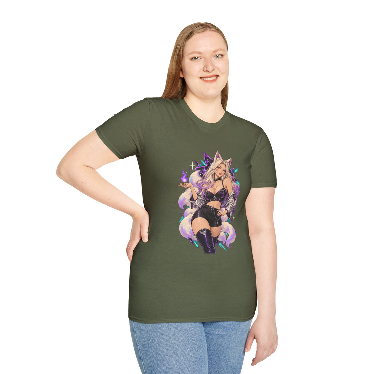 Ahri | League of Legends | Anime Fox Pin Up Girl T-Shirt